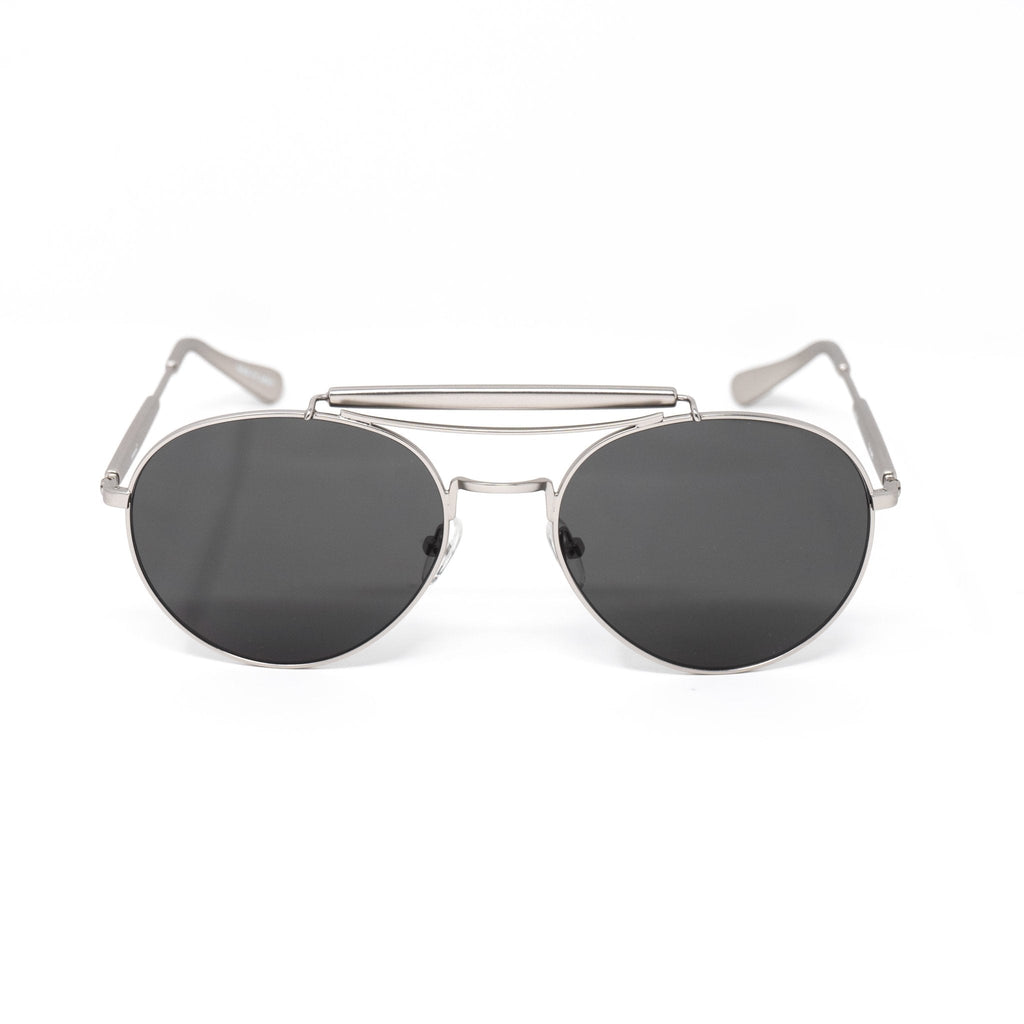 Yohji Yamamoto Sunglasses Round Silver and Grey
