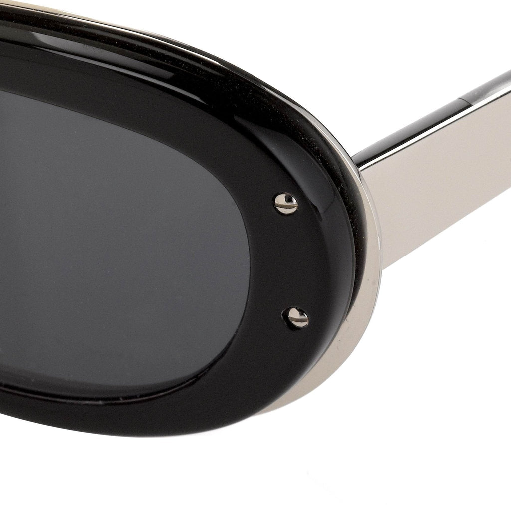 Yohji Yamamoto Ladies Sunglasses Cat Eye Black and Grey
