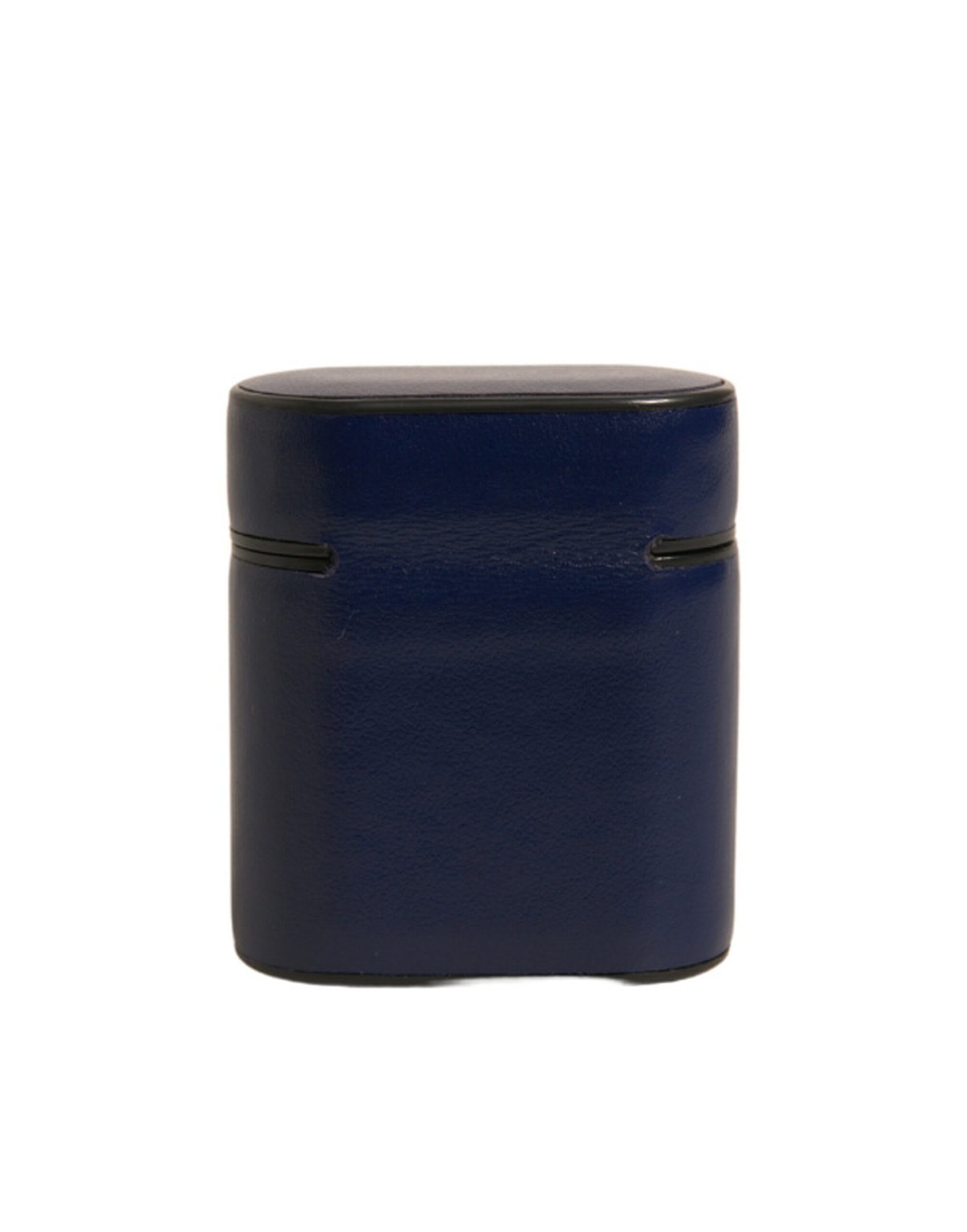 Dolce & Gabbana Leather Logo Print Flip Holder Airpods Case