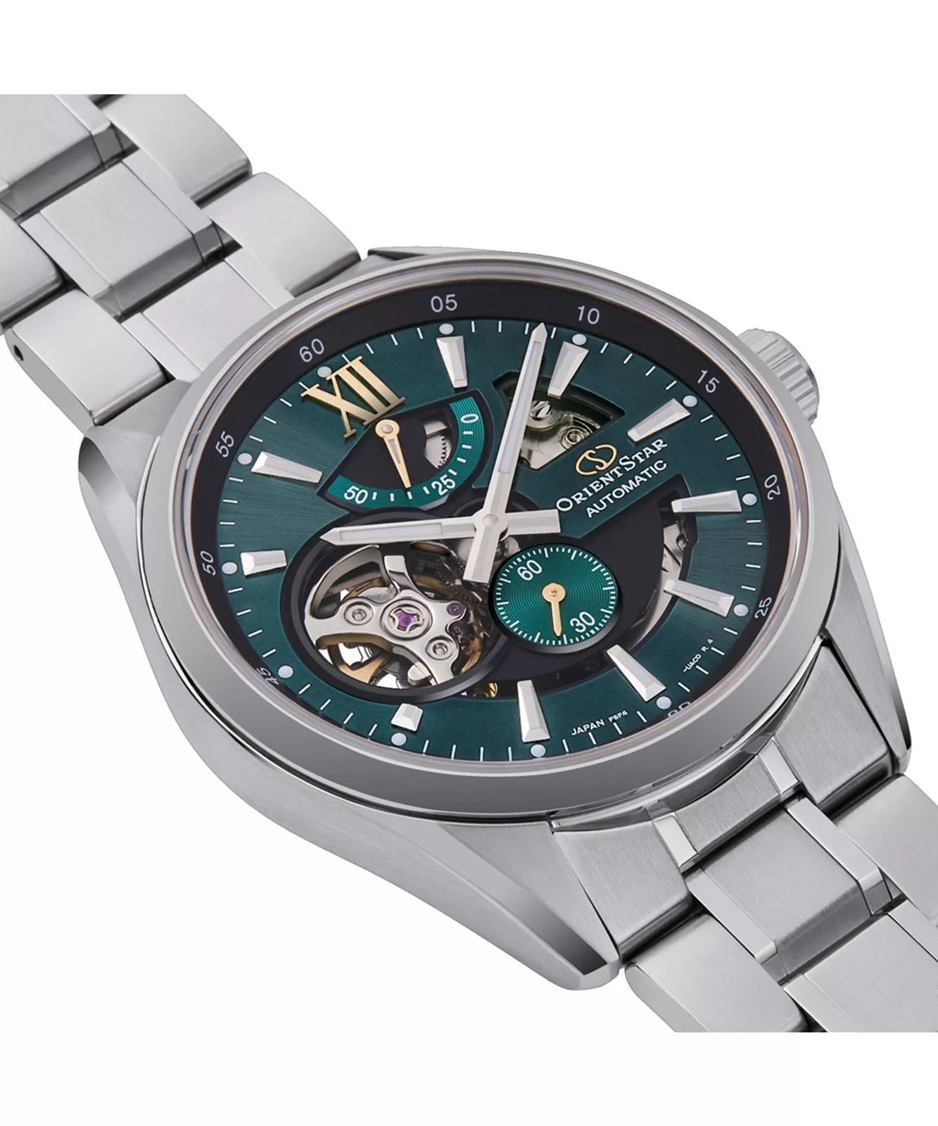Orient Star Men's Skeleton Green Automatic Watch RE-AV0114E