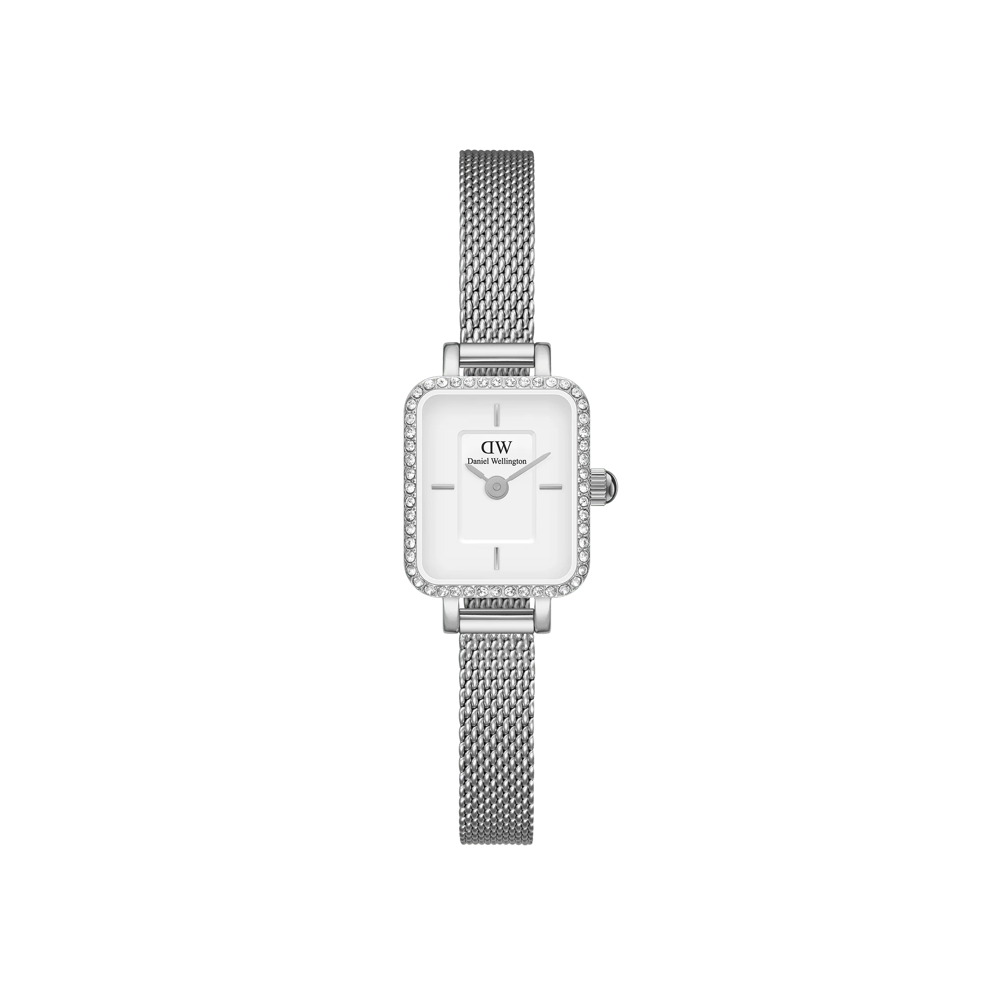 Daniel Wellington Quadro Mini Lumine Bezel Silver Watch